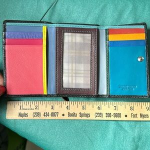 Vera Pelle “Firenze” tri-fold unisex wallet